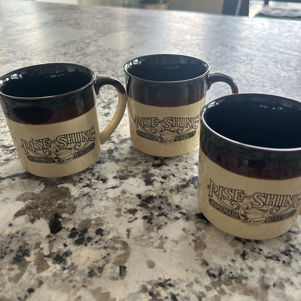 (6) Vintage Hardee’s Rise & Shine Coffee Mug Set